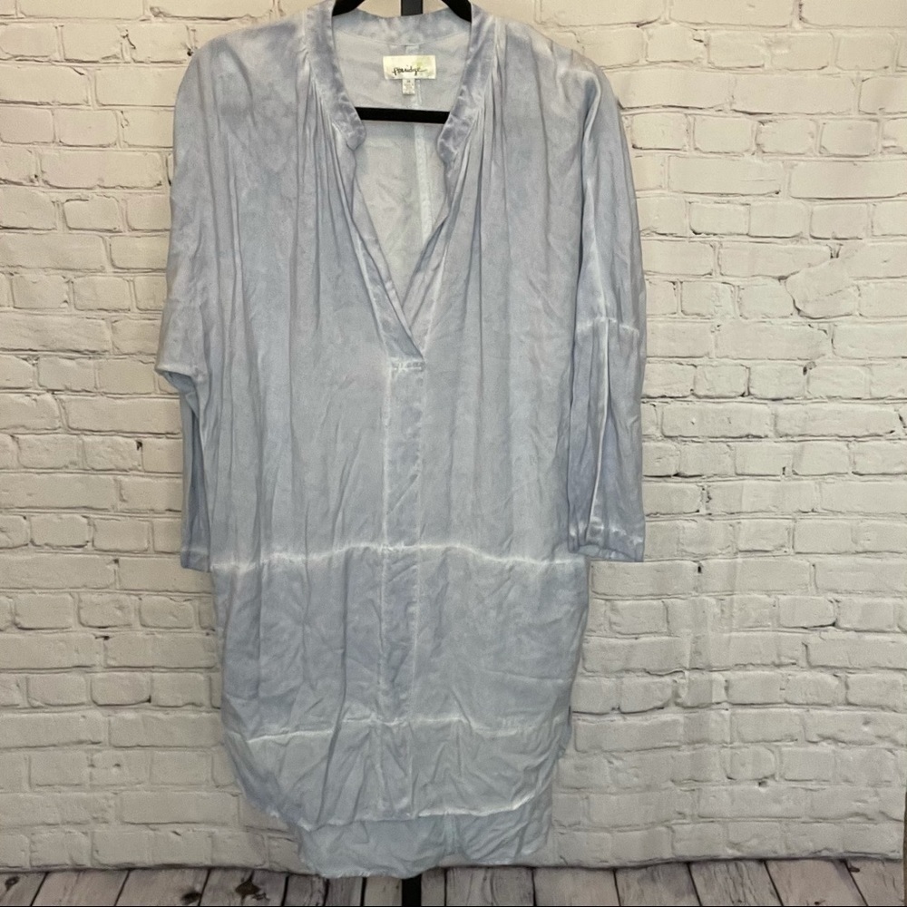 Porridge Tunic Top Dress Light Blue Long Sleeve